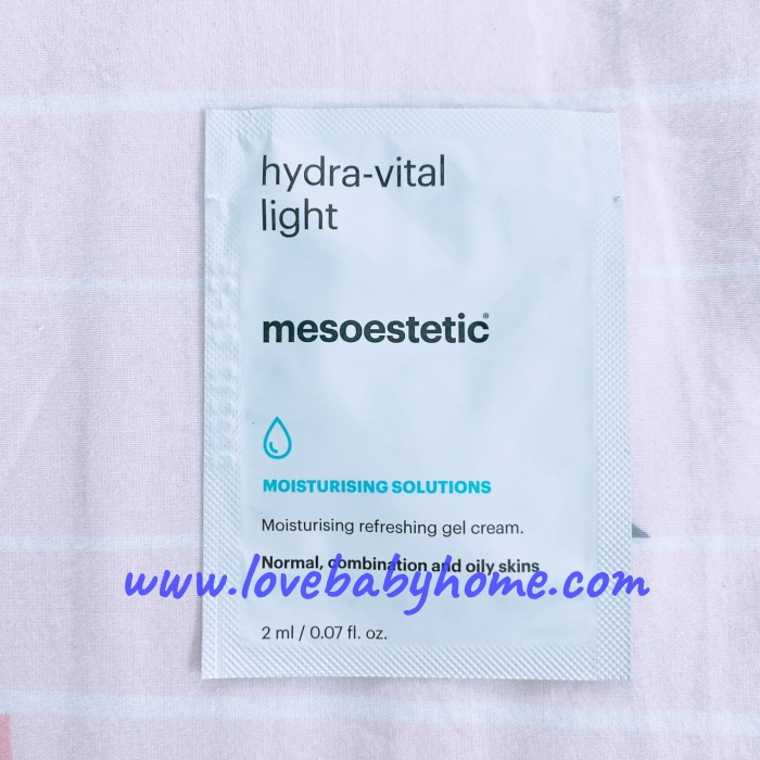 mesoestetic hydra-vital light 2 ml - เจลครีมเนื้อบางเบาให้ความชุ่มชื้นและฟื้นบำรุงผิว เหมาะสำหรับทุกสภาพผิว