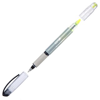 ปากกาเจลสีดำ และไฮไลท์สีเหลือง ขนาดหัว 0.5 มม. ONE