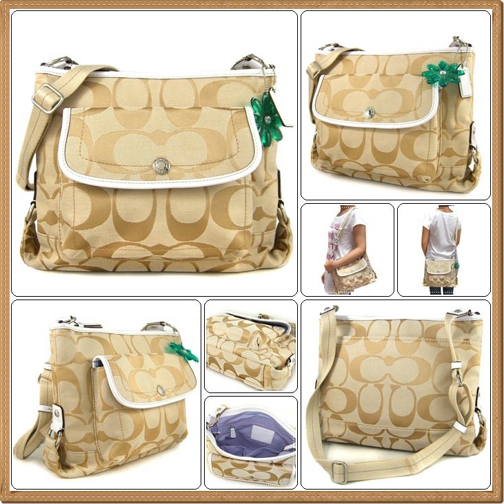 Coach Kyra Signature File Bag 16558 - Gold