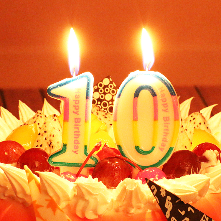 เทียนวันเกิดตัวเลข Happy Birthday (เลข 0-9) กรุณาระบุตัวเลขที่ต้องการเมื่อทำการสั่งซื้อด้วยนะคะ / Item No.TL-N008