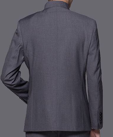 ชุดเสื้อสูท คอจีน oversizeชาย VIP เสื้อ+กางเกง Size No.35 37-39-41-43-45 ดำ เทา ขาว น้ำเงิน