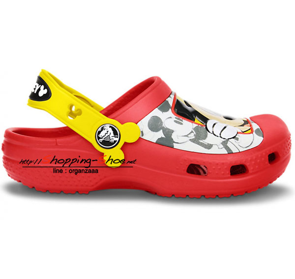 Creative Crocs Mickey Peek a Boo Clog - Red / Yellow ของแท้ Outlet ไทยและอเมริกา