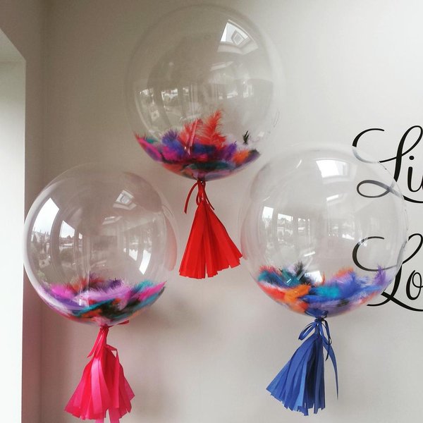 ลูกโป่งใส BoBo Balloon ทรงกลมลูกบอล ไซส์ 36นิ้ว (ไม่รวมของด้านใน) Item No. TL-G054
