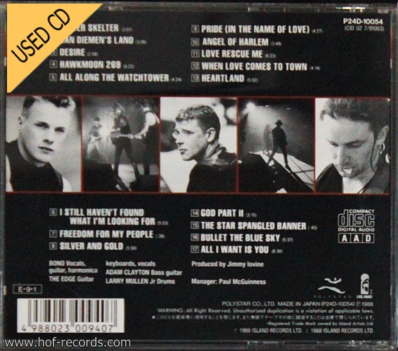 Used CD U2 - Rattle And Hum