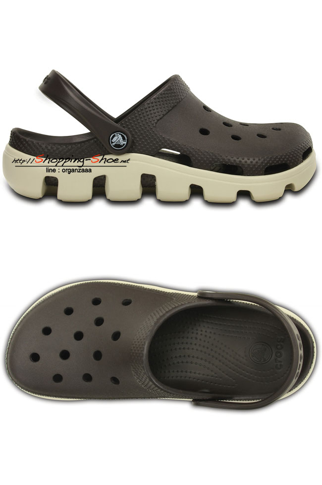 Crocs Duet Sport Clog - Espresso / Stucco ของแท้ Outlet ไทยและอเมริกา