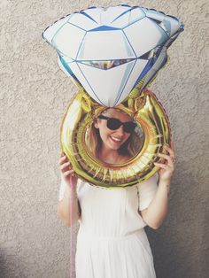 ลูกโป่งฟลอย์ แหวนแต่งงาน ไซส์กลาง 30" - MediumWedding Ring Foil Balloon/ Item No. TL-E040