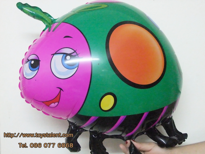 ลูกโป่งฟลอย์การ์ตูน เต่าทอง - Lady Bug Foil Balloon / Item No. TL-B019