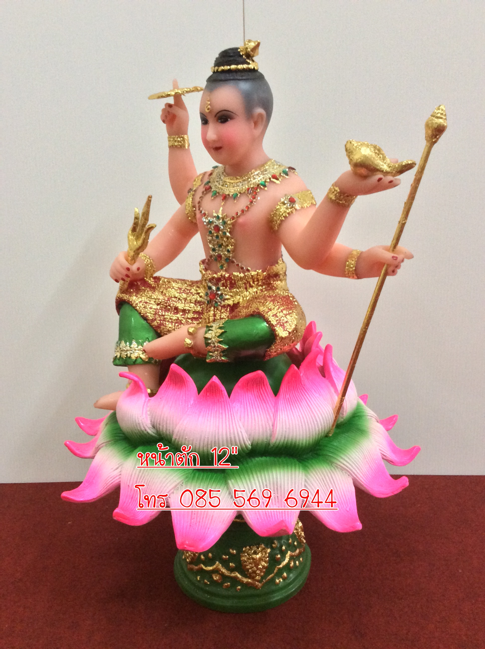 กุมารนั่งพร 4 กร หนักตัก 12"