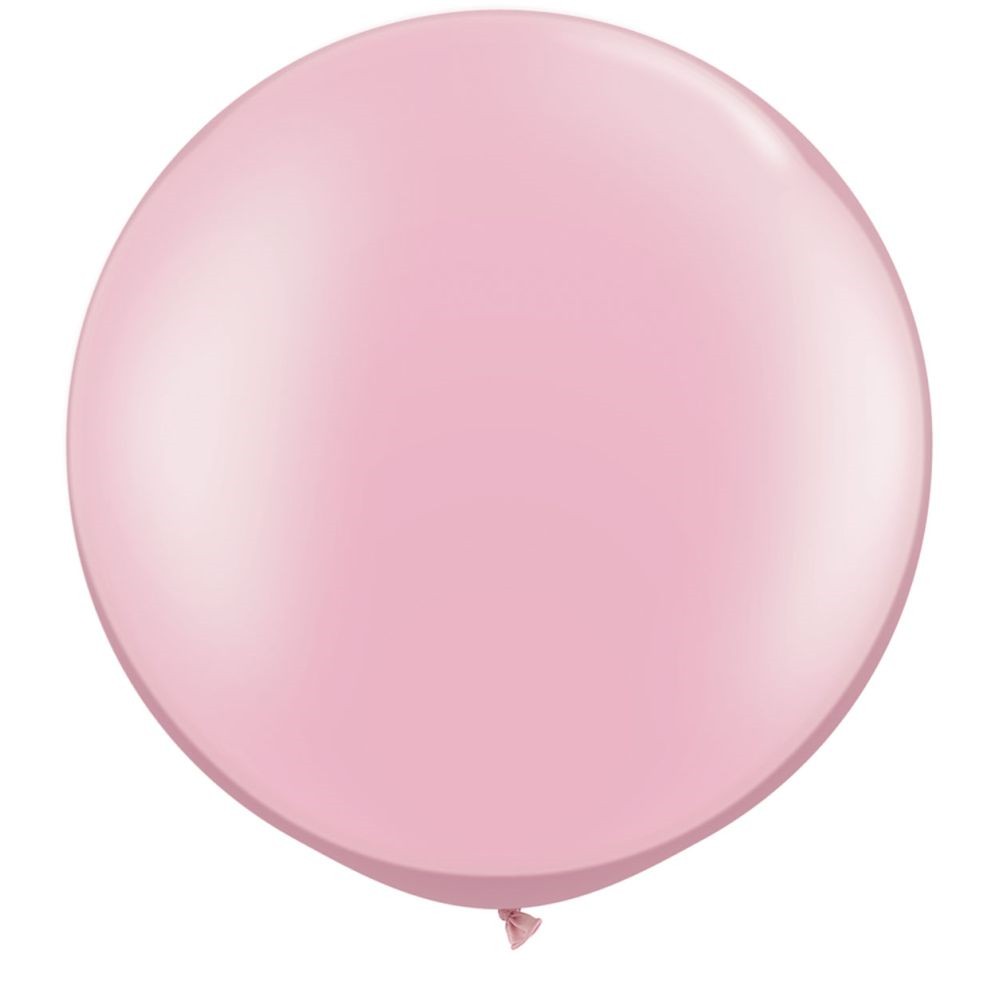 ลูกโป่งกลมจัมโบ้ไซส์ใหญ่ 30"Latex Balloon RB Pearl Pink สีชมพูมุก / Item No. TQ-39761 แบรนด์ Qualatex