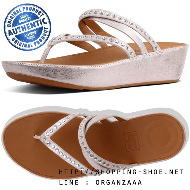 Fitflop Linny Criss Cross Metallic Nude ของแท้ นำเข้าจาก USA และ UK