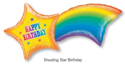 ลูกโป่งฟลอย์นำเข้า Shooting Star Birthday / Item No. AG-07029 แบรนด์ Anagram ของแท้