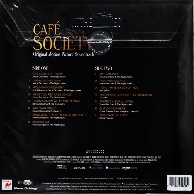 Ost.Cafe' Society 1Lp N.