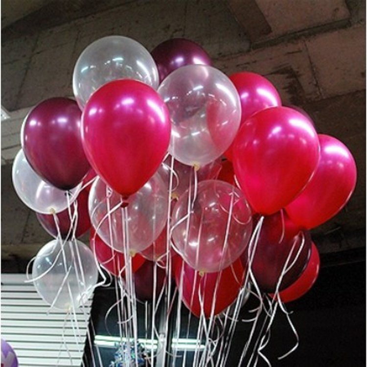 ลูกโป่งกลมเนื้อคริสตัล ใสไม่มีสี ไซส์ 12 นิ้ว แพ็คละ 10 ใบ (Round Balloons - Crystal Clear Color 12")