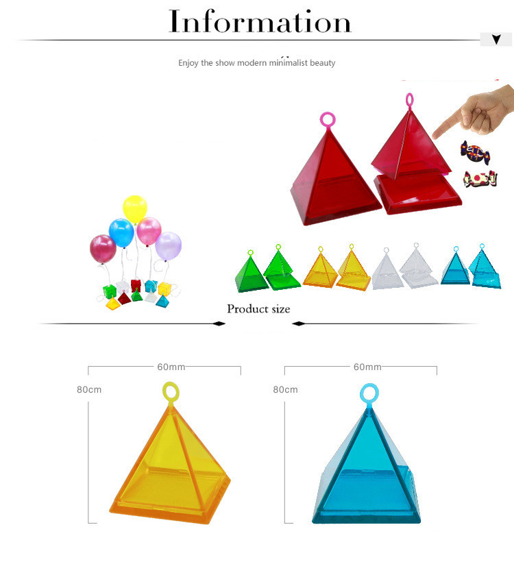ฐานยึดลูกโป่ง ทรงสามเหลี่ยม - Pyramid shape balloon weight