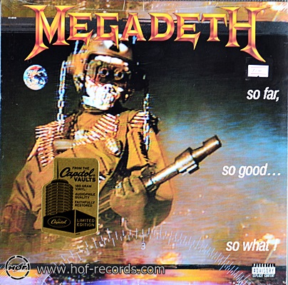 Megadeth - So Far, So Good So What! 1988 1lp NEW