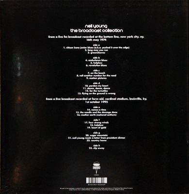 Neil Young - The Broadcast Collection Boxset 4 Lp N.