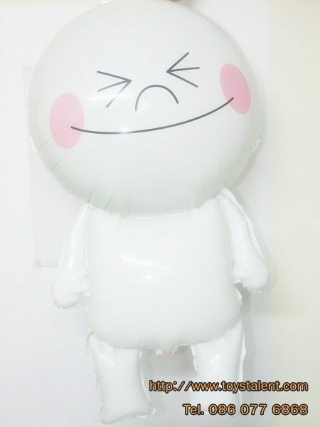 ลูกโป่งฟลอย์ ตัวสติกเกอร์ไลน์ LINE - LINE Cartoon Foil Round Balloon / Item No.TL-A104