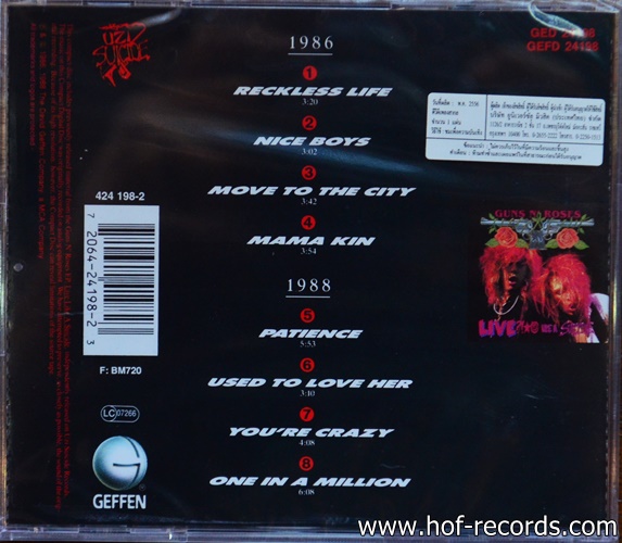 CD Guns n' Rosed - G N ' R Lies Geffen