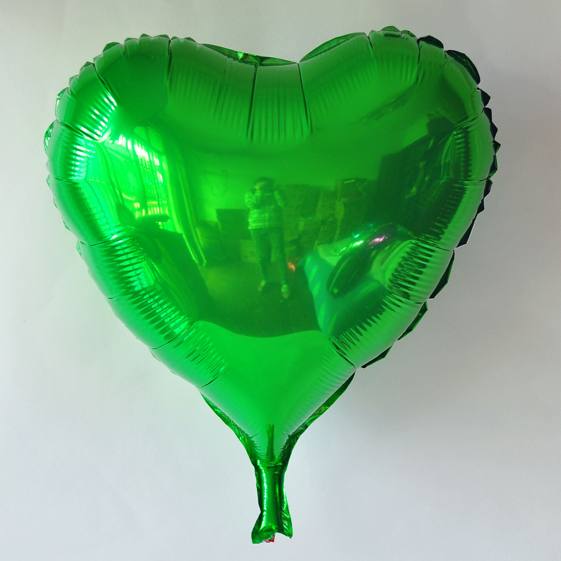 ลูกโป่งฟลอย์รูปหัวใจ สีเขียว ไซส์ 18 นิ้ว - Heart Shape Foil Balloon Green Color