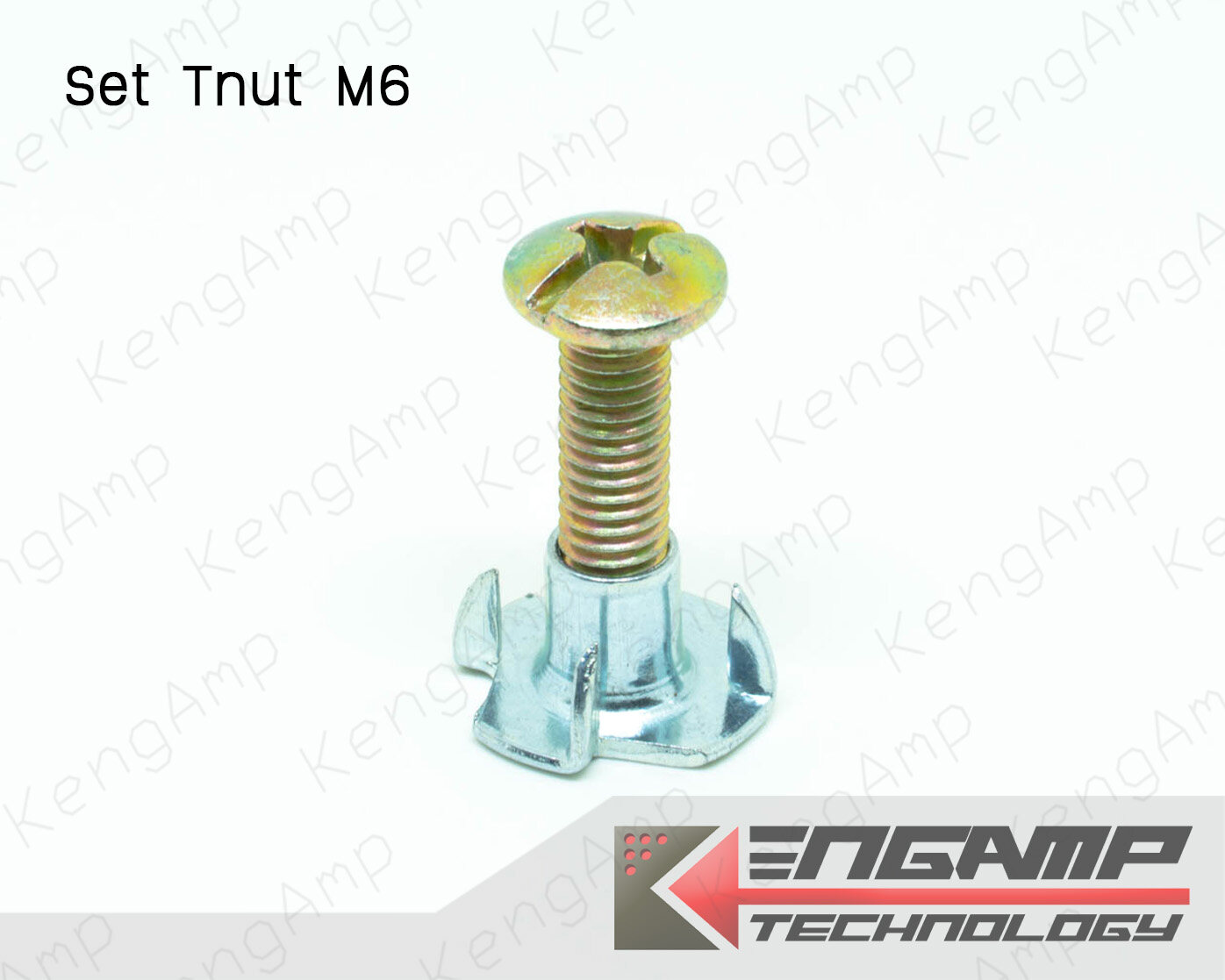 (10ชุด) [NUT] Set TM6x25 + T.Nut M6