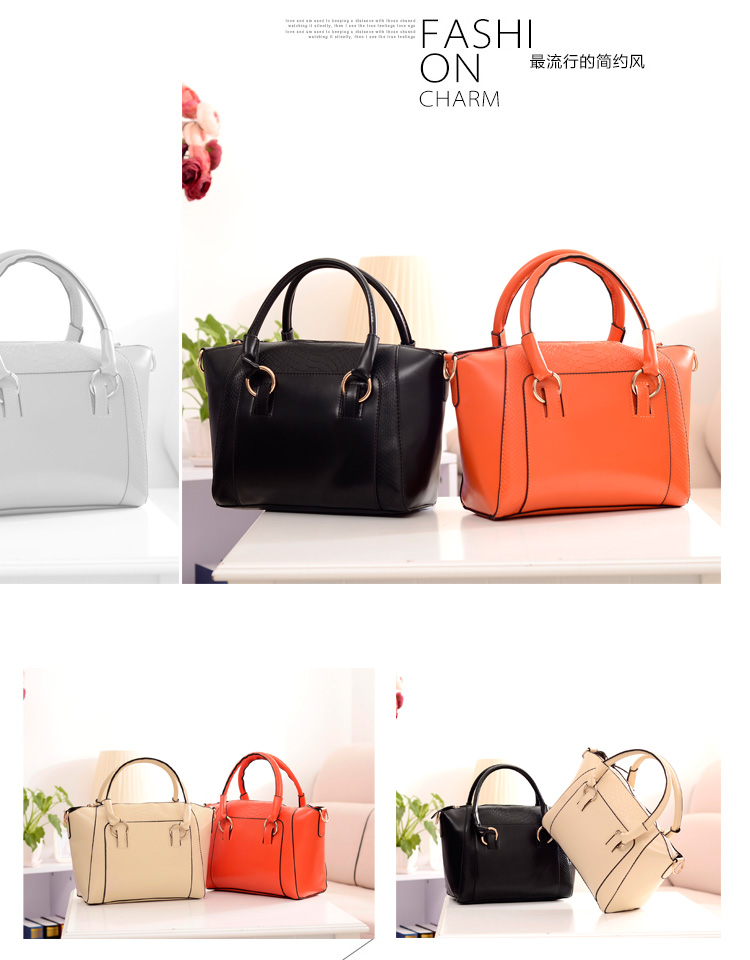 กระเป๋าแฟชั่น ดีไซน์สวยเรียบหรู สีส้ม คลาสสิค แบบยอดนิยม เหมาะกับทุกโอกาส สามารถถือและสะพายได้ทั้งสองแบบ ((โปรโมชั่นส่งฟรี))