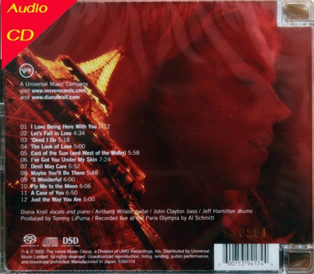 Diana Krall - Live In Paris (HI-EN) HYBRID 1Cd N.