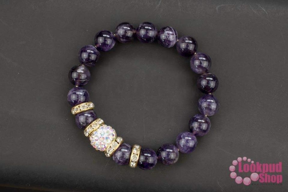 ชุดหินนำโชค ประจำวันเกิดวันเสาร์ หินอเมทิสต์ (1ชุด)