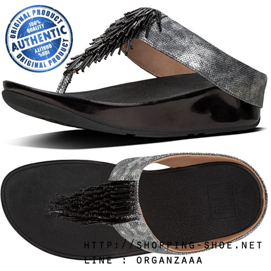 Fitflop Cha Cha Black Shimmer ของแท้ นำเข้าจาก USA และ UK