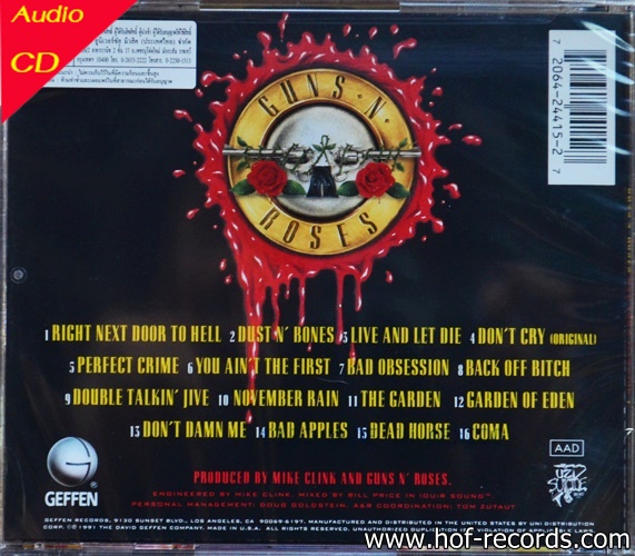 CD Guns n' Rosed - Used your Illusions I