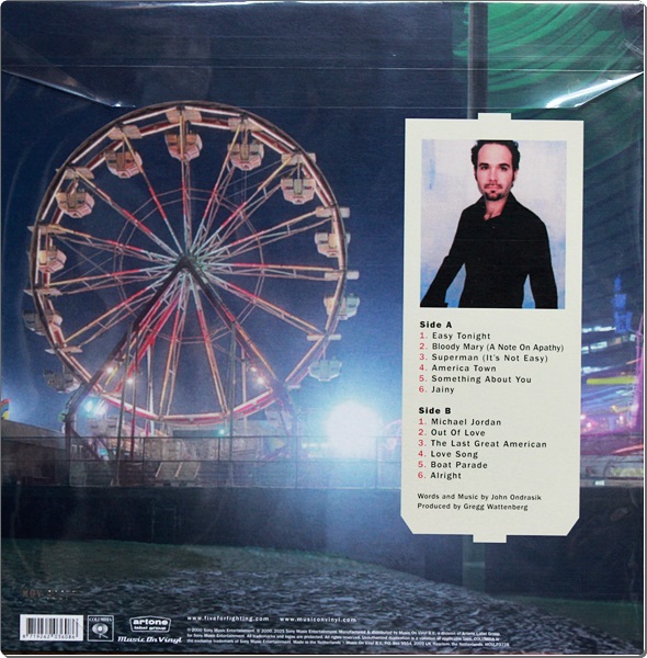 Five For Fighting - America Town 1 Lp New