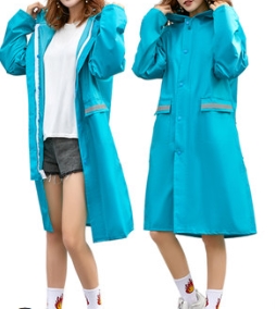 ชุดเสื้อคลุมกันฝน พร้อมหมวกใส มีฮู้ด hood ผ้าร่ม กันลม กันน้ำ Nylon แถบสีสะท้อน No.43 45 47 49 51เขียว เขียวสะท้อน แดง ฟ้า กรม