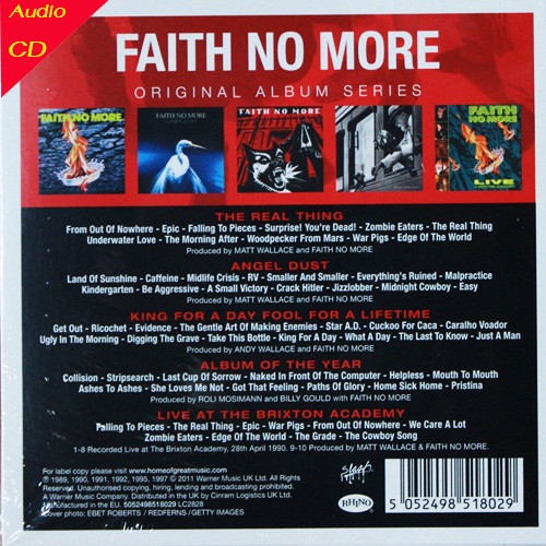 Faith No More Boxset 5 Cd N.