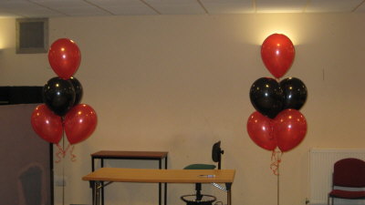ลูกโป่งกลม เนื้อเมททัลลิก สีแดง ไซส์ 10 นิ้ว แพ็คละ 10 ใบ (Round Balloons Size 10" - Metallic Red Color)