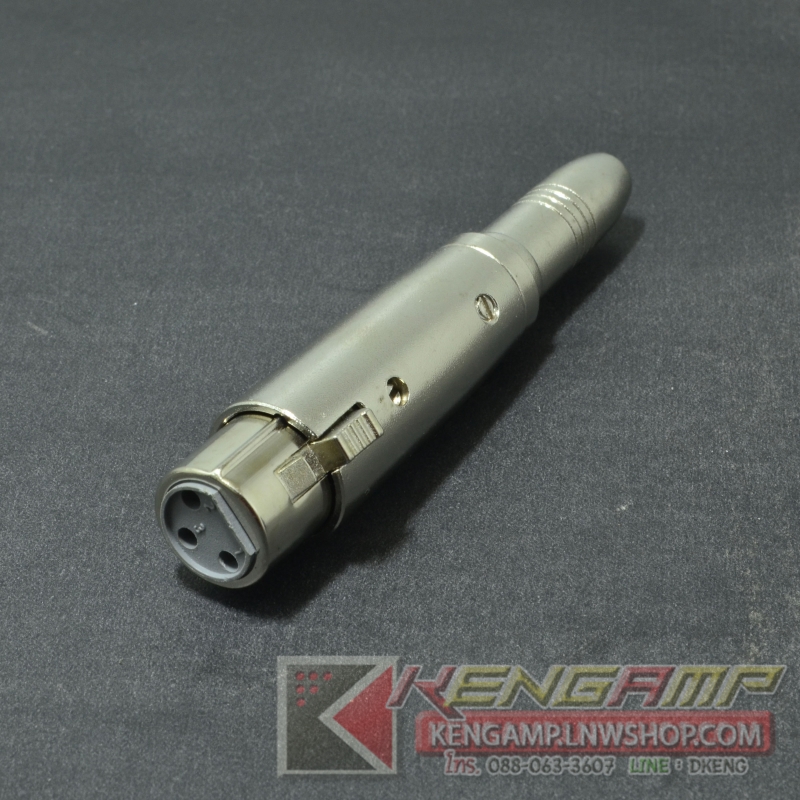 (1ตัว)[PJ] LIDGE YM-075 แจ็คแปลง แจ๊ค XLR ตัวเมีย 3 ขา - แจ๊คโฟนโมโน 1/4" ตัวเมีย