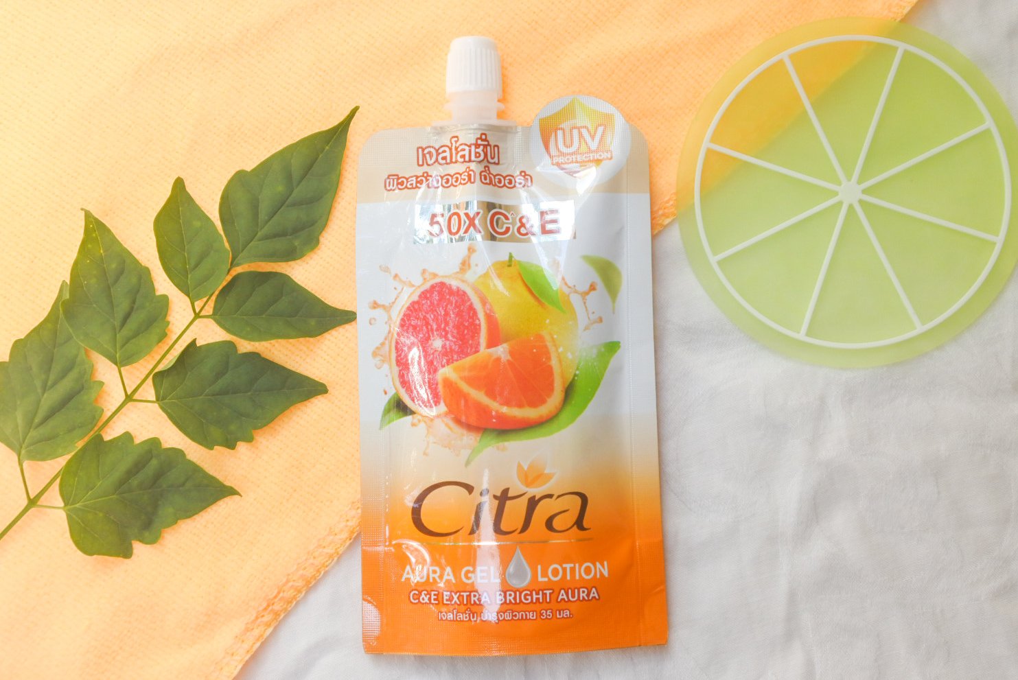 ซิตร้า ออร่า เจลโลชั่น C&E เอ็กซ์ตร้า ไบร์ท ออร่า 35ml.