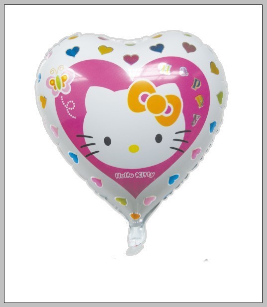 Hello Kitty heart Shape Balloon - ลายการ์ตูน Hello Kitty ทรงหัวใจ/ Item No.TL-A036