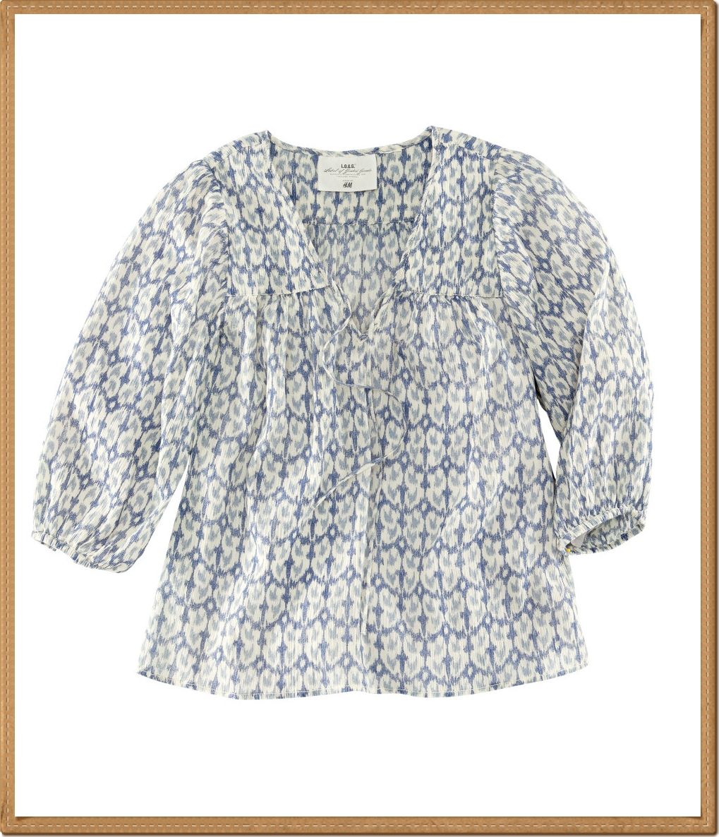 * H&M - เสื้อผ้าฝ้ายจับเดรปแบบหลวม