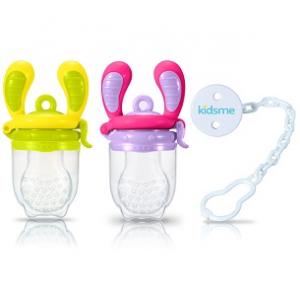 ชุดจุกใส่อาหารเด็กชุดคู่ (ขนาดใหญ่) Food Feeder Double Pack with Pacifier (L)