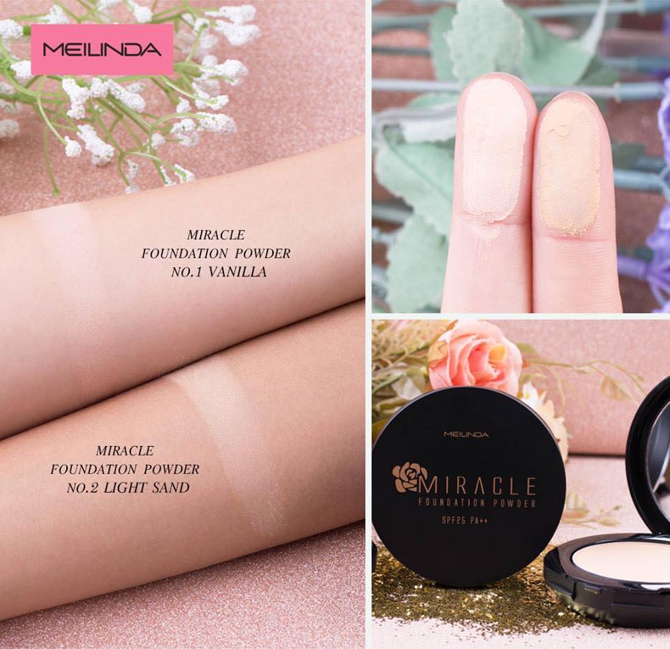 Miracle Foundation Powder แป้งผสมรองพื้น เมลินดา