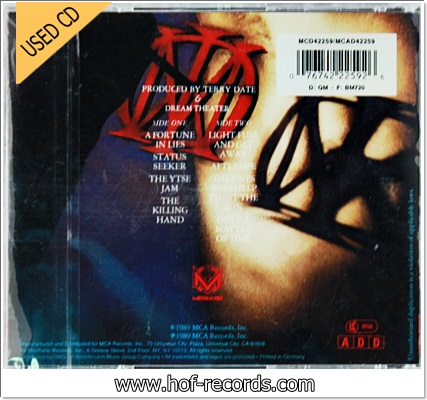 Dream Theater - When Dream And Day Unite (France) Used Cd VG++
