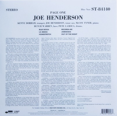 Joe Henderson - Page One 1Lp N.