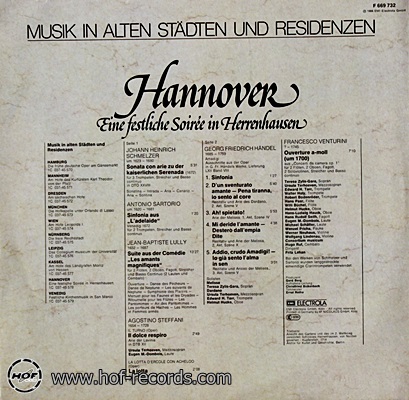 Hannover - Musik In Alten Stadten Und Residenzen 1lp