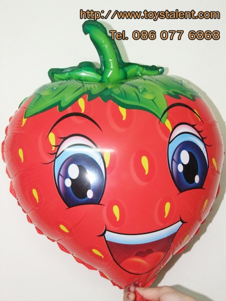 ลูกโป่งฟลอย์ สตอร์เบอร์รี่ - Strawberry Foil Balloon / Item No. TL-A063