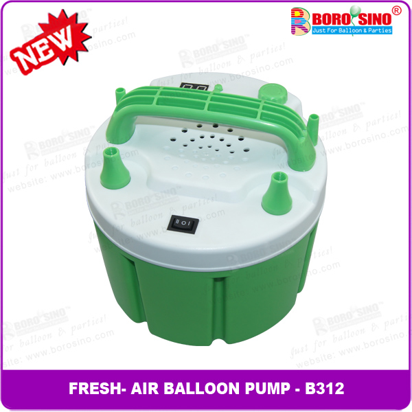 ที่สูบลูกโป่งแบบใช้ไฟฟ้า แบบ 2 หัวปั๊มลม B-312 มีระบบคูลลิ่ง ไม่ต้องรอพักให้เครื่องเย็น