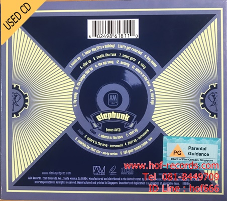 The Black eyedpeas - Elephunk ( Asian ) Used CD+Avcd 2 Dise VG++