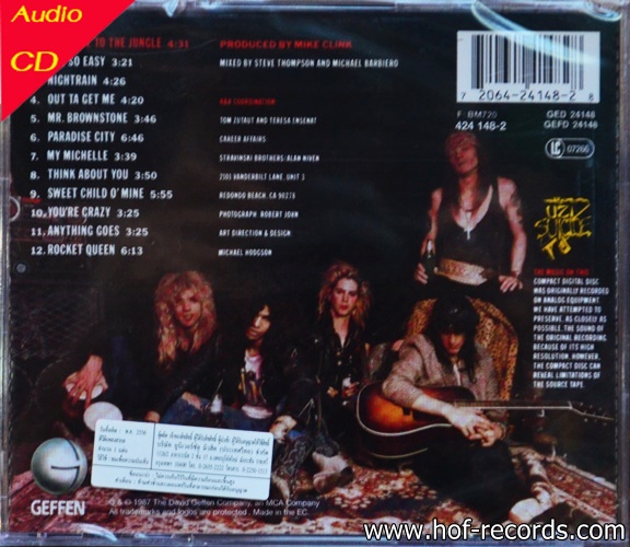 CD Guns n' Rosed - Appetite for destruction