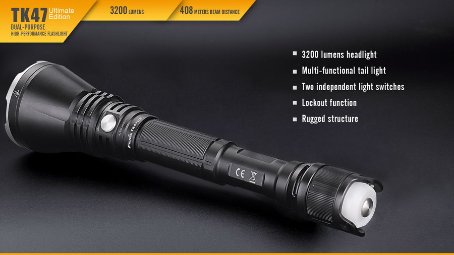 ไฟฉายแรงสูงพร้อมตะเกียง Fenix TK47