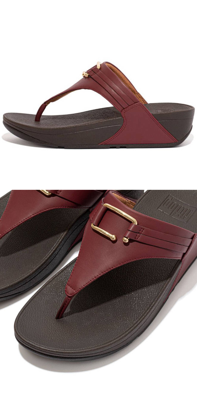 Fitflop Lulu Harness Trim Oxblood Red ของแท้ นำเข้าจาก USA และ UK