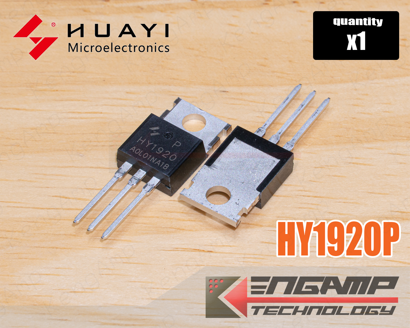 (1ตัว) [FET] HY1920P TO-220 HUAYI N-Ch MOSFET 90A 200V