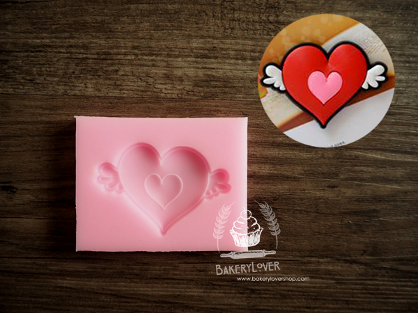 พิมพ์ซิลิโคน 3D รูปหัวใจ